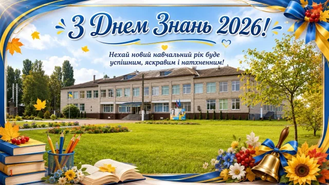 Вітальна листівка ліцею до Дня знань 2026